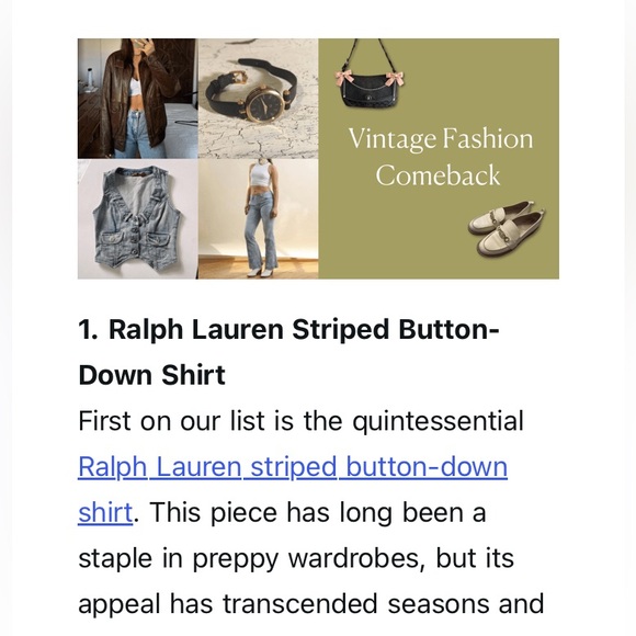 Lauren by Ralph Lauren Vintage striped button-down shirt sz L - Picture 7 of 7